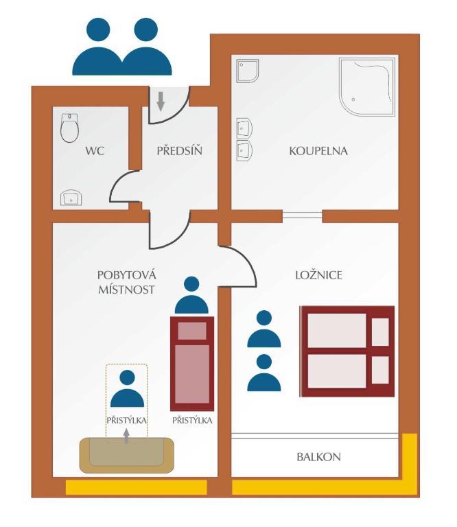 Hotel Nastup Loučná pod Klínovcem Rom bilde